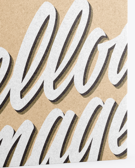 Kraft Box Mockup PSD #1