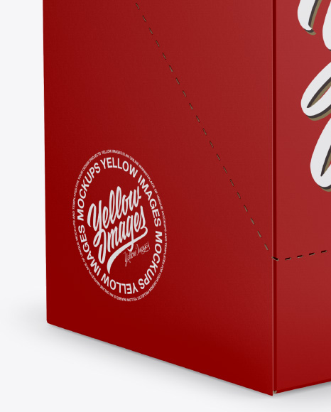 Download Box Mockup in Box Mockups on Yellow Images Object Mockups