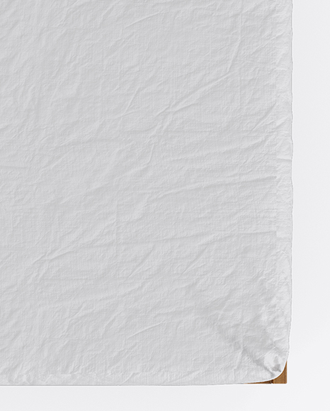 Wooden Double Bed Mockup PSD #7