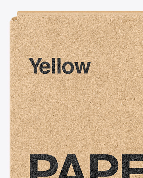 Kraft Box Mockup PSD #2