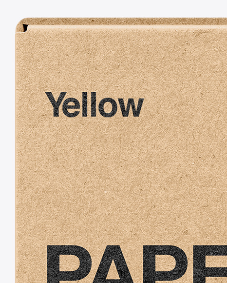Kraft Box Mockup PSD #2