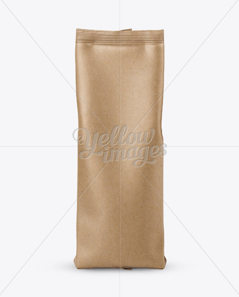 Download 1kg Kraft Paper Coffee Bag Mockup In Bag Sack Mockups On Yellow Images Object Mockups PSD Mockup Templates