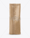 Download Kraft Paper Coffee Bag Mockup - Back View in Bag & Sack ...