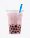 Download Cranberry Bubble Tea Cup Mockup in Cup & Bowl Mockups on ...