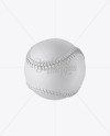 Baseball Ball Mockup - Halfside View on Yellow Images Object Mockups