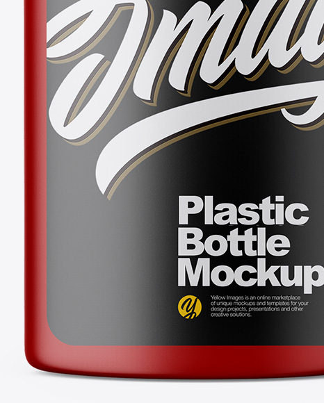 Matte Bottle Mockup PSD #1