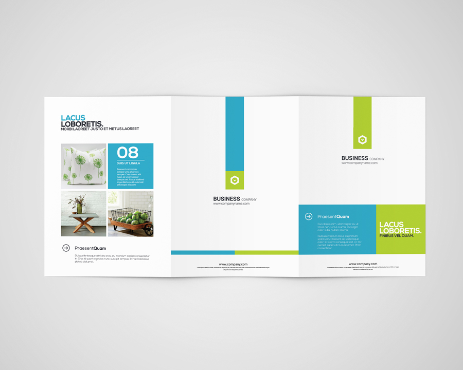 3xa4 Brochure Mock Ups In Product Mockups On Yellow Images Creative Store