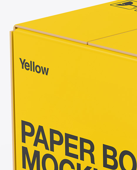 Paper Box Mockup PSD #2