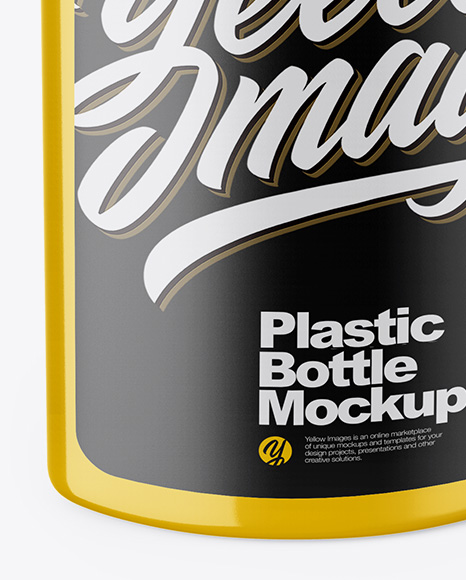 Glossy Bottle Mockup PSD #4