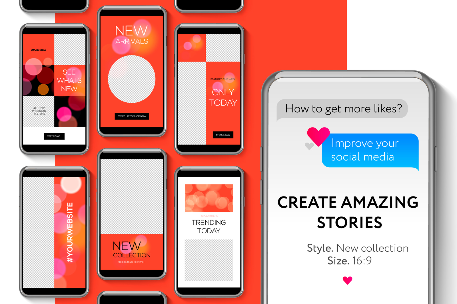 Download Template Instagram Stories Mockup Yellowimages