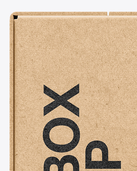 Kraft Box Mockup PSD #2