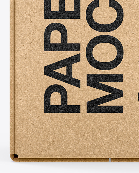 Kraft Box Mockup PSD #1