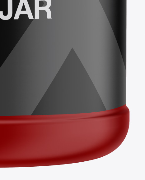 Matte Jar Mockup   Front View PSD #4