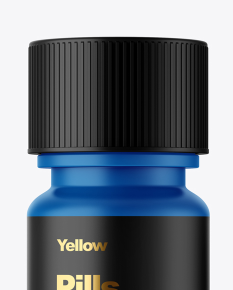 Matte Pills Bottle Mockup PSD #2