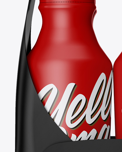 Matte 4 Pack Paper Carrier Mockup PSD #1