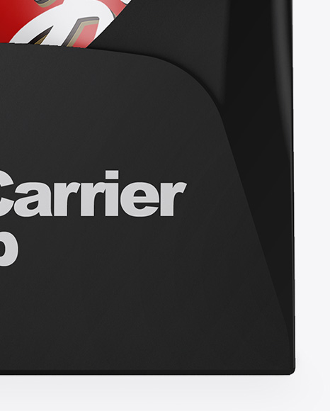 Matte 4 Pack Paper Carrier Mockup PSD #6