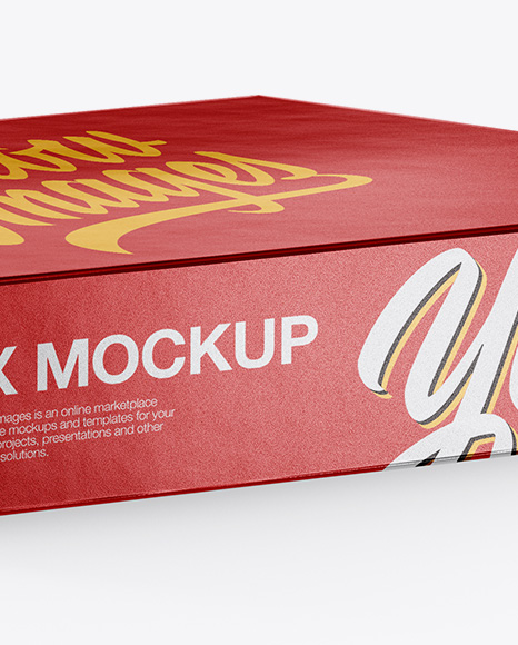 Download Metallic Box Mockup In Box Mockups On Yellow Images Object Mockups