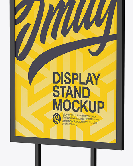 A1 Display Stand Mockup   Half Side View PSD #3