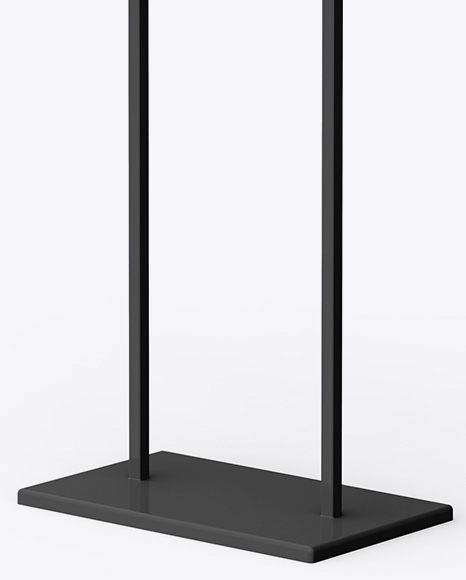 A1 Display Stand Mockup - Half Side View