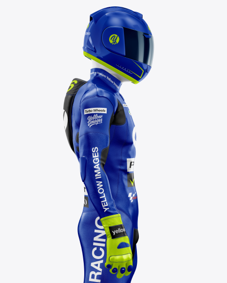 Download MotoGP Racing Kit Mockup in Apparel Mockups on Yellow ...