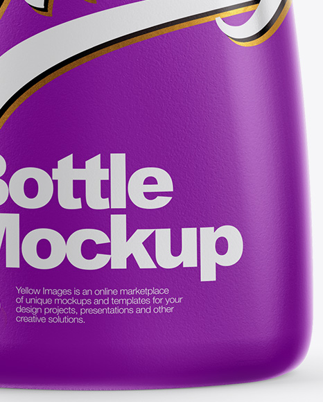 Matte Bottle Mockup PSD #1