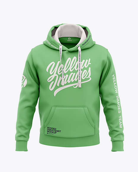 Pullover Hoodie Mockup In Apparel Mockups On Yellow Images Object Mockups