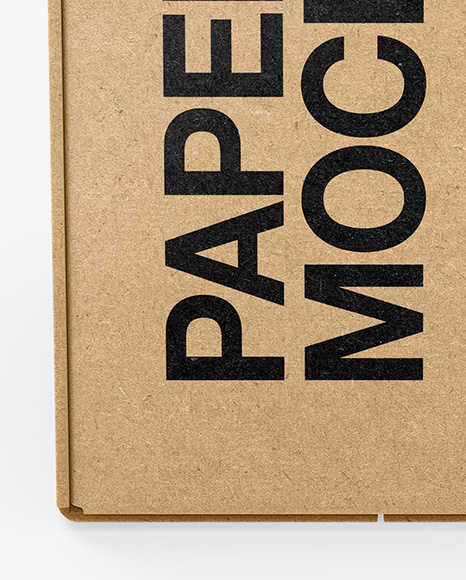 Kraft Box Mockup PSD #1