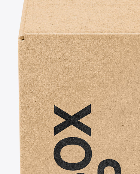Kraft Box Mockup PSD #2