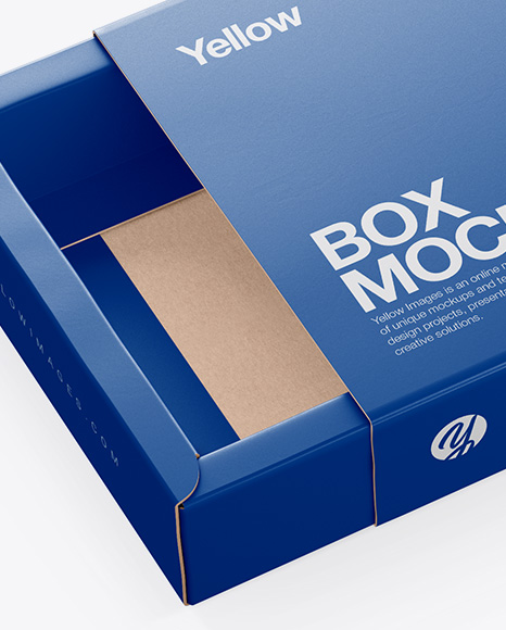 Download Opened Matte Gift Box Mockup In Box Mockups On Yellow Images Object Mockups