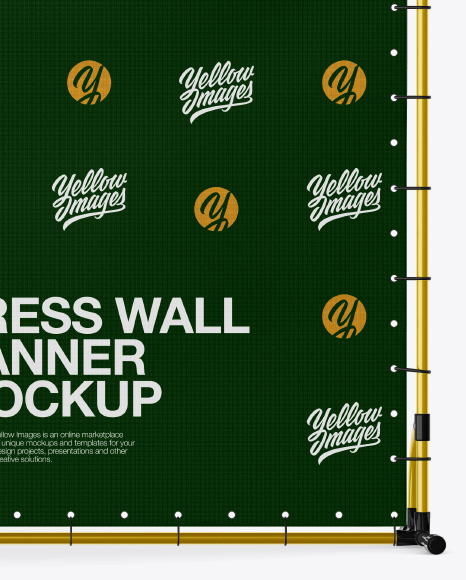 Press Wall Mockup PSD #1