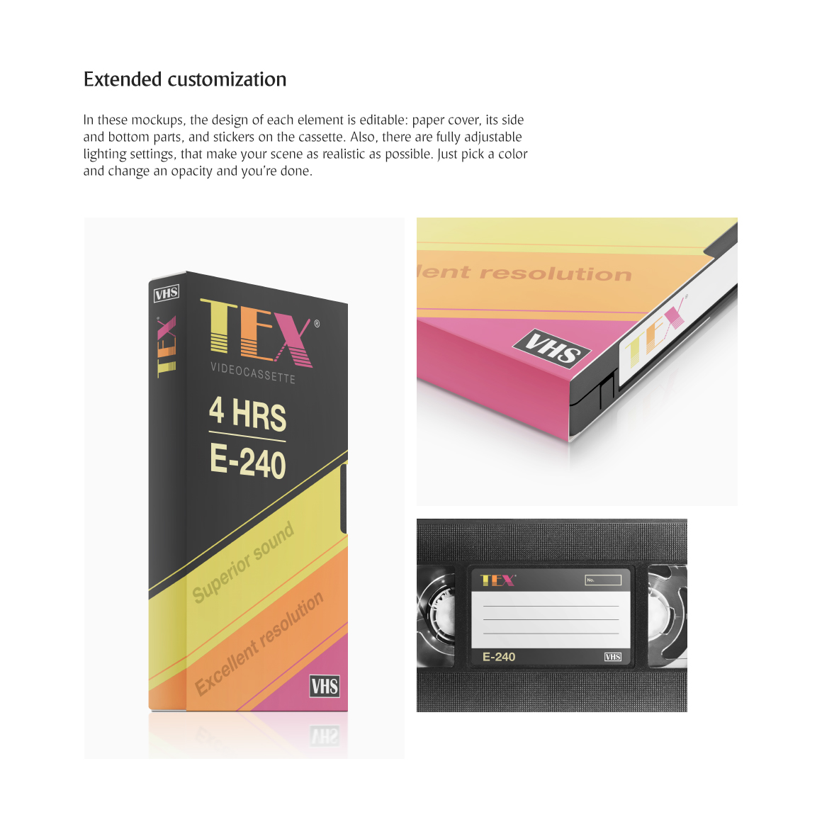 vhs cover template psd