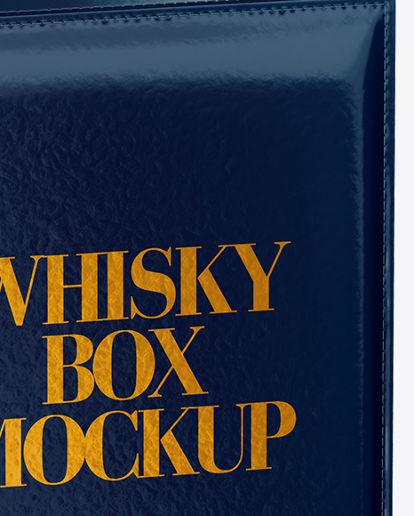 Whisky Box Mockup In Box Mockups On Yellow Images Object Mockups