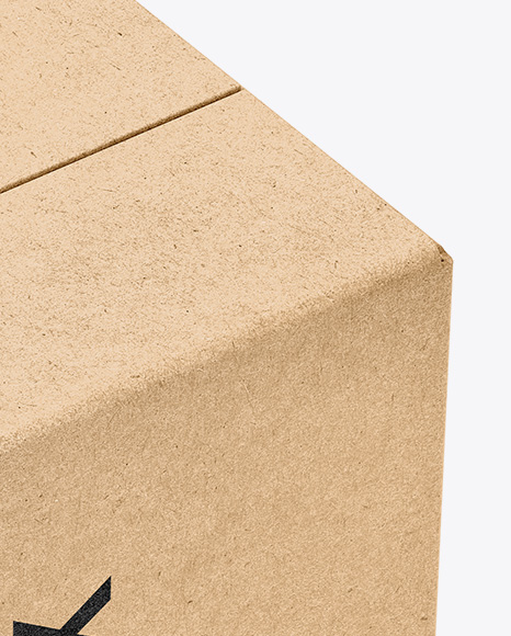 Kraft Box Mockup PSD #1