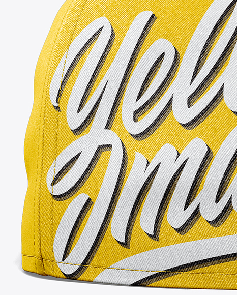 Download Snapback Cap Mockup In Apparel Mockups On Yellow Images Object Mockups