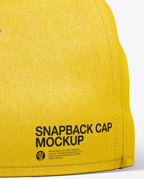 Download Snapback Cap Mockup In Apparel Mockups On Yellow Images Object Mockups