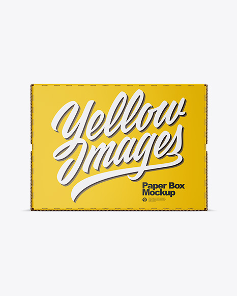 Glossy Paper Box Mockup PSD #2