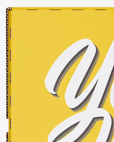 Glossy Paper Box Mockup PSD #6