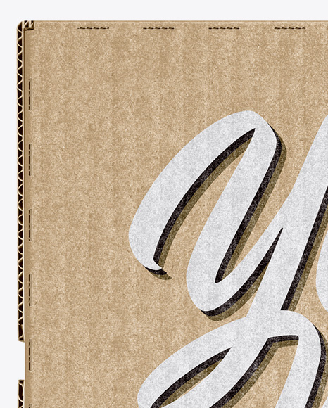Kraft Paper Box Mockup PSD #6