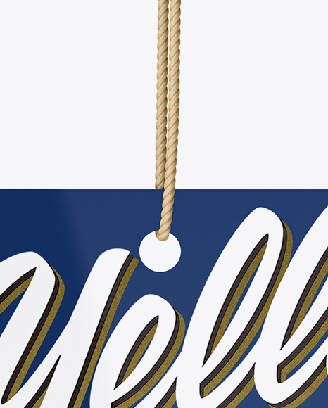 Glossy Label Mockup PSD #1