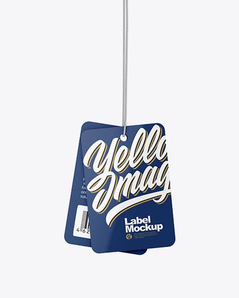 Glossy Labels Mockup PSD #2