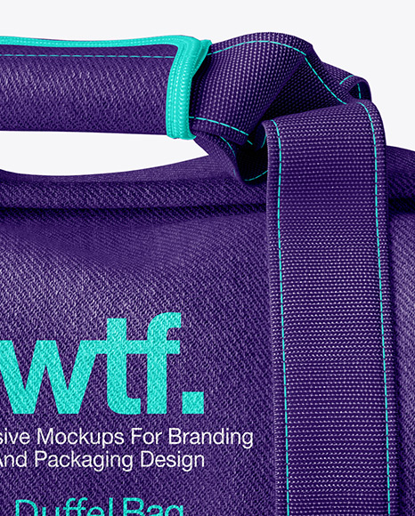 Download Duffel Bag Mockup in Apparel Mockups on Yellow Images ...