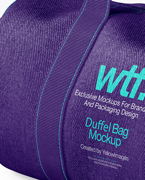 Download Duffel Bag Mockup in Apparel Mockups on Yellow Images ...