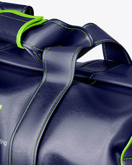 Download Leather Duffel Bag Mockup in Apparel Mockups on Yellow ...