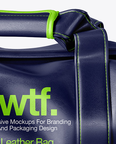 Leather Duffel Bag Mockup In Apparel Mockups On Yellow Images Object Mockups