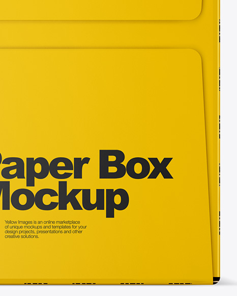 Glossy Paper Box Mockup PSD #3