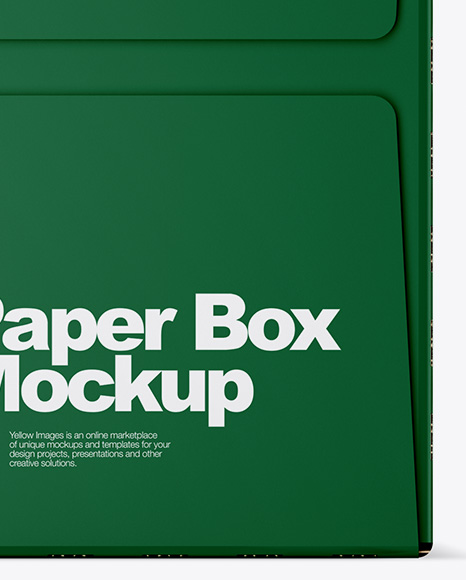 Matte Paper Box Mockup PSD #3