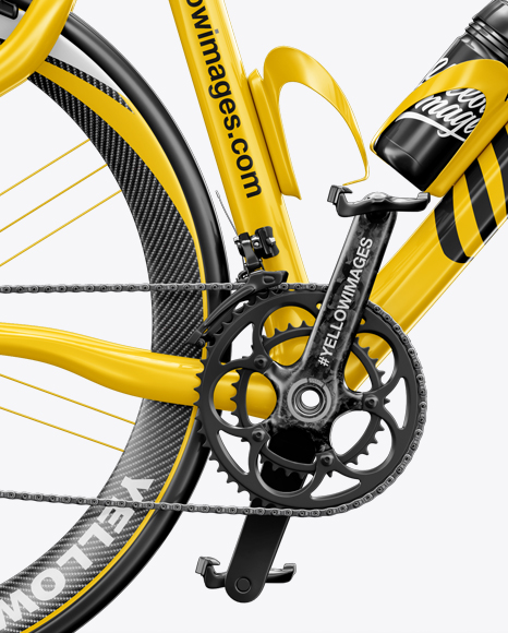 Download Road Bicycle Mockup Right Side View In Vehicle Mockups On Yellow Images Object Mockups