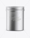 Download Metallic Round Box Mockup - Front View in Can Mockups on ...