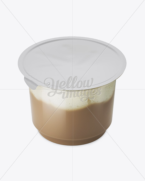 Download Chocolate Mousse Cup Mockup High Angle Shot In Cup Bowl Mockups On Yellow Images Object Mockups PSD Mockup Templates