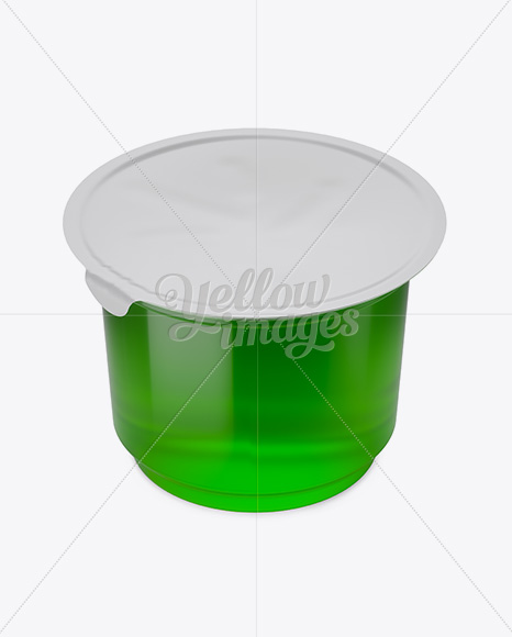 Download Apple Jelly Cup Mockup High Angle Shot In Cup Bowl Mockups On Yellow Images Object Mockups